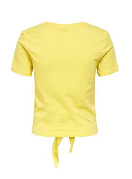 T-Shirt Only Bone Amarelo Mulher