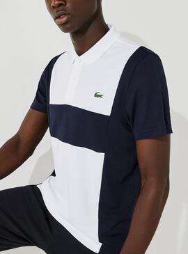 Polo Lacoste Sport Pique Colorblock para Homem