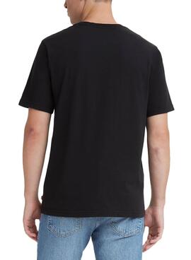 T-Shirt Levis Relaxed Preto Logo para Homem