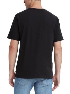 T-Shirt Levis Relaxed Preto Logo para Homem