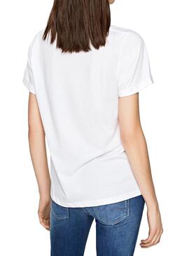 T-Shirt Pepe Jeans Adette Branco Mulher