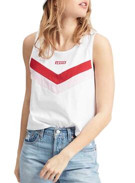 T-Shirt Levis Florence Tank Branco Mulher