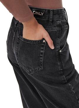 Jeans Only Troy Preto para Mulher