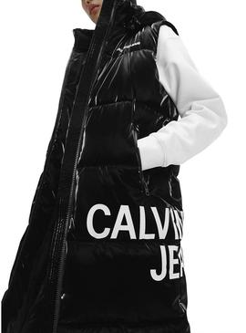 Colete Calvin Klein Institucional Preto Mulher