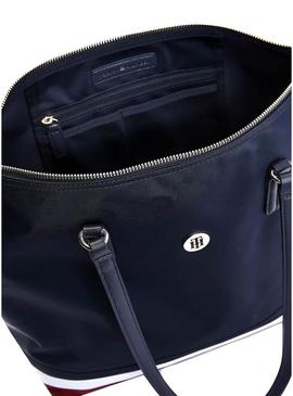 Bolsa Tommy Hilfiger Poppy Tote Corp Azul Marinho Mulher