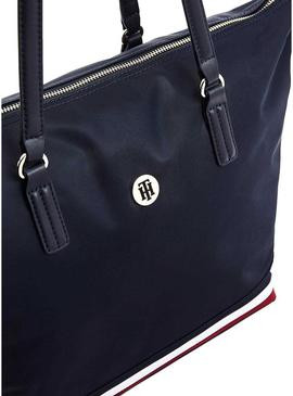 Bolsa Tommy Hilfiger Poppy Tote Corp Azul Marinho Mulher