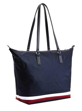 Bolsa Tommy Hilfiger Poppy Tote Corp Azul Marinho Mulher
