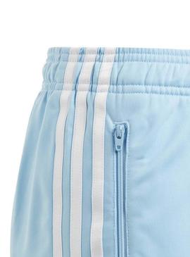 Calças Adidas High Waist CC Celeste Menino