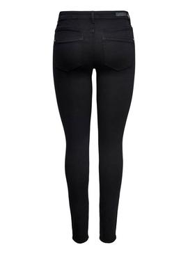Jeans Only Wauw Life Skinny Preto Mulher