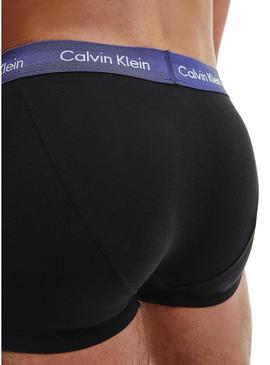 Pack 3 Cuecas Calvin Klein Low Rise Preto