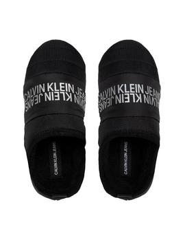 Sapatilhas Calvin Klein Home Slipper Pluma Preto