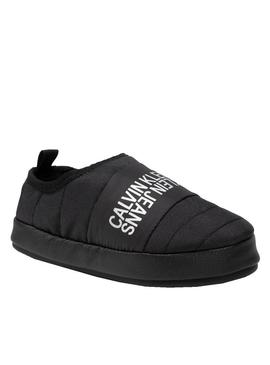 Sapatilhas Calvin Klein Home Slipper Pluma Preto