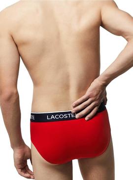 Cuecas Lacoste Slip Tricolor para Homem