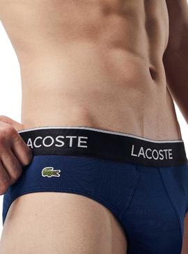 Cuecas Lacoste Slip Tricolor para Homem