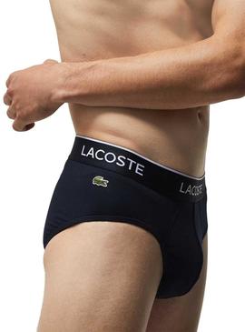 Cuecas Lacoste Slip Tricolor para Homem