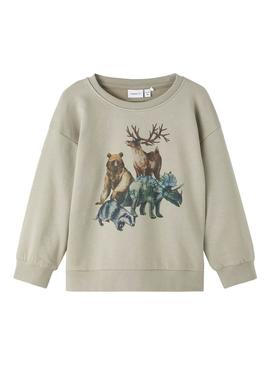 Sweat Name It Moeasy Animals Verde para Menino