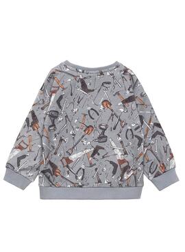 Sweat Name It Moeje Ferramentas Cinza para Menino