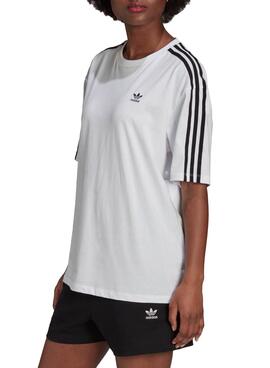 T-Shirt Adidas Adicolor Oversized Branco Mulher