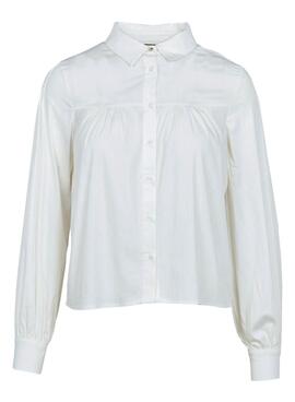 Camisa Naf Naf Evase Branco Para Mulher