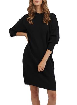 Vestido Vila Olivinja Knit Preto para Mulher