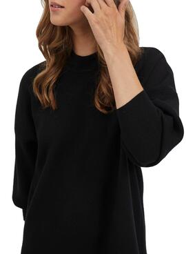 Vestido Vila Olivinja Knit Preto para Mulher