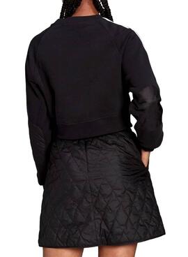 Sweat Adidas Cropped Preto Para Mulher
