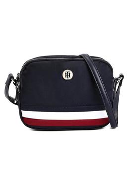 Bolsa Tommy Hilfiger Poppy Crossover Azul Marinho Mulher