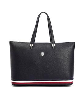 Bolsa Tommy Hilfiger Elemento Tote Azul Marinho Mulher