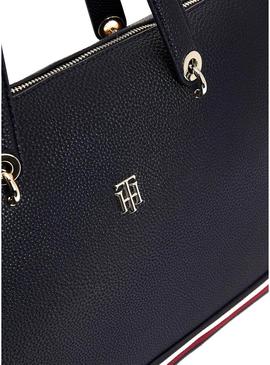 Bolsa Tommy Hilfiger Elemento Tote Azul Marinho Mulher