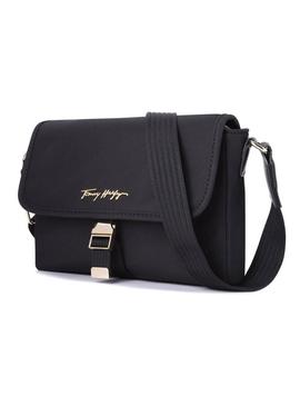 Bolsa Tommy Hilfiger Relaxed Crossover Preto Mulher