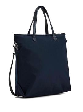 Bolsa Tommy Hilfiger relaxado Tote Azul Marinho Mulher