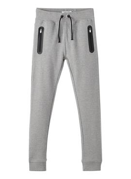 Pantalon Fato de treino Name It Rivon Cinza para Menino