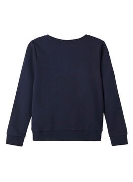 Sweat Name It Vismas Natal Azul Marinho Para Menina