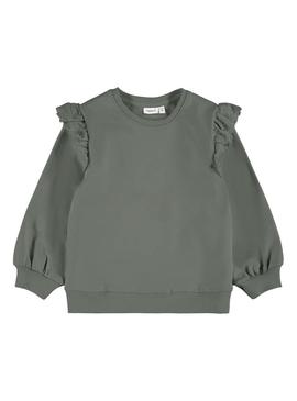 Sweat Name It Sazia Verde para Menina