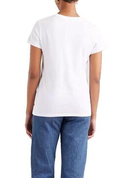 T-Shirt Levis The Perfect Rainbow Branco Mulher