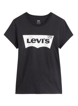 T-Shirt Levis The Perfect Rainbow Preto Mulher