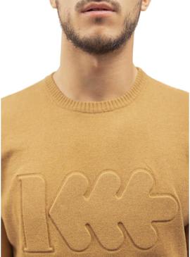 Camisola Klout Relieve Beige para Homem