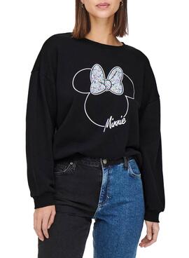 Sweat Only Disney Preto para Mulher