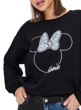 Sweat Only Disney Preto para Mulher