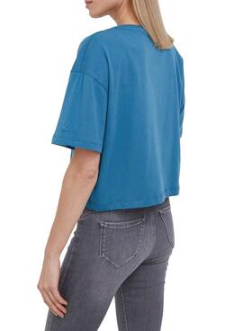 T-Shirt Pepe Jeans Daiana Azul Para Mulher