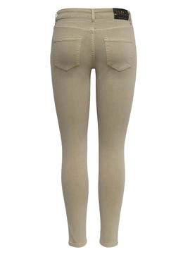 Calças Only Blush Chino Skinny Tostado Mulher