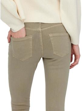 Calças Only Blush Chino Skinny Tostado Mulher