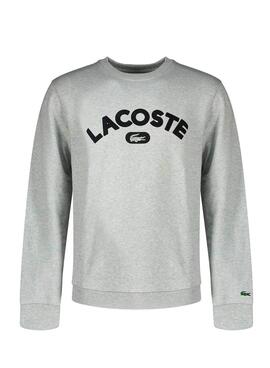 Sweat Lacoste Logo Cinza para Homem