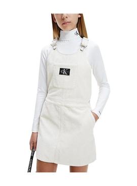Macacão Calvin Klein Veludo cotelê Branco para Menina