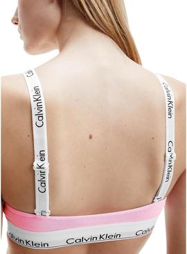 Bra Calvin Klein Unlined Bralette Rosa Mulher