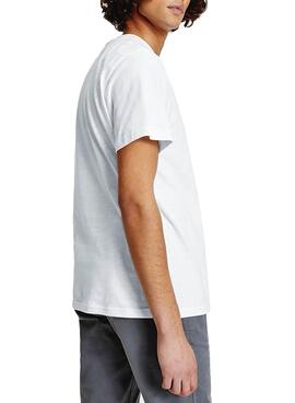 T-Shirt Tommy Jeans Tiny Linear Logo Branco