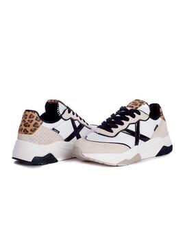 Sapatilhas Munich Wave 88 Branco Leopardo Mulher