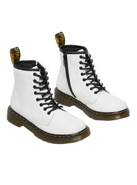 Botas Dr. Martens 1460 J Branco Romário para Meninos