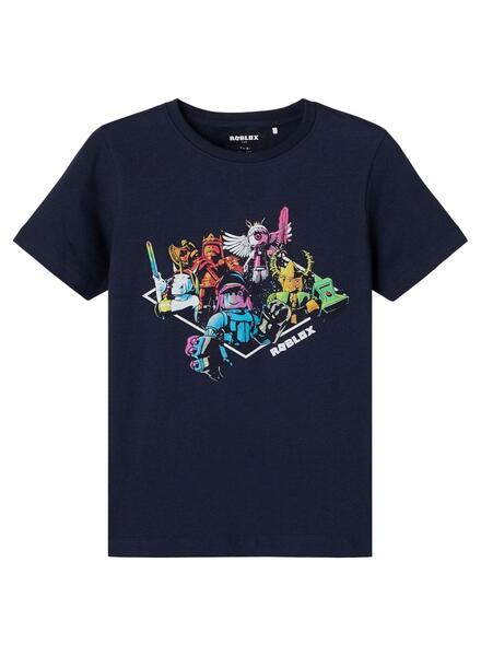 T-Shirt Name It Roblox Azul Azul Marinho para Menino
