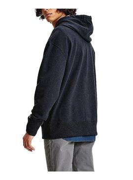 Sweat Tommy Jeans College Tie Dye Preto Homem